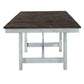 Farmhouse - Trestle Table - Two Tone White / Wood Tone
