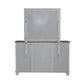 River Place - Dresser & Mirror - Riverstone White & Tobacco