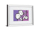 Flowers In Unity - Purple By David Bromstad - Mirror Framed Print Wall Art - Purple