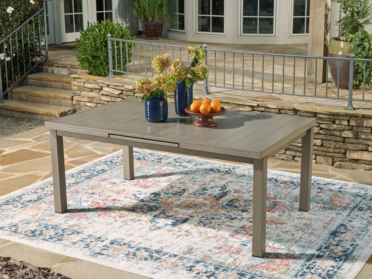 Beach Front - RECT Dining Room EXT Table - Beige