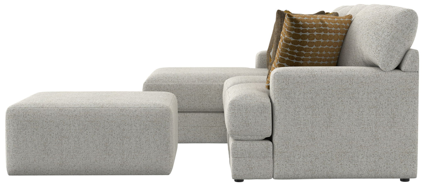 Tori - Sectional With Comfort Coil Seating, Cocktail Ottoman And Accent Pillows Included