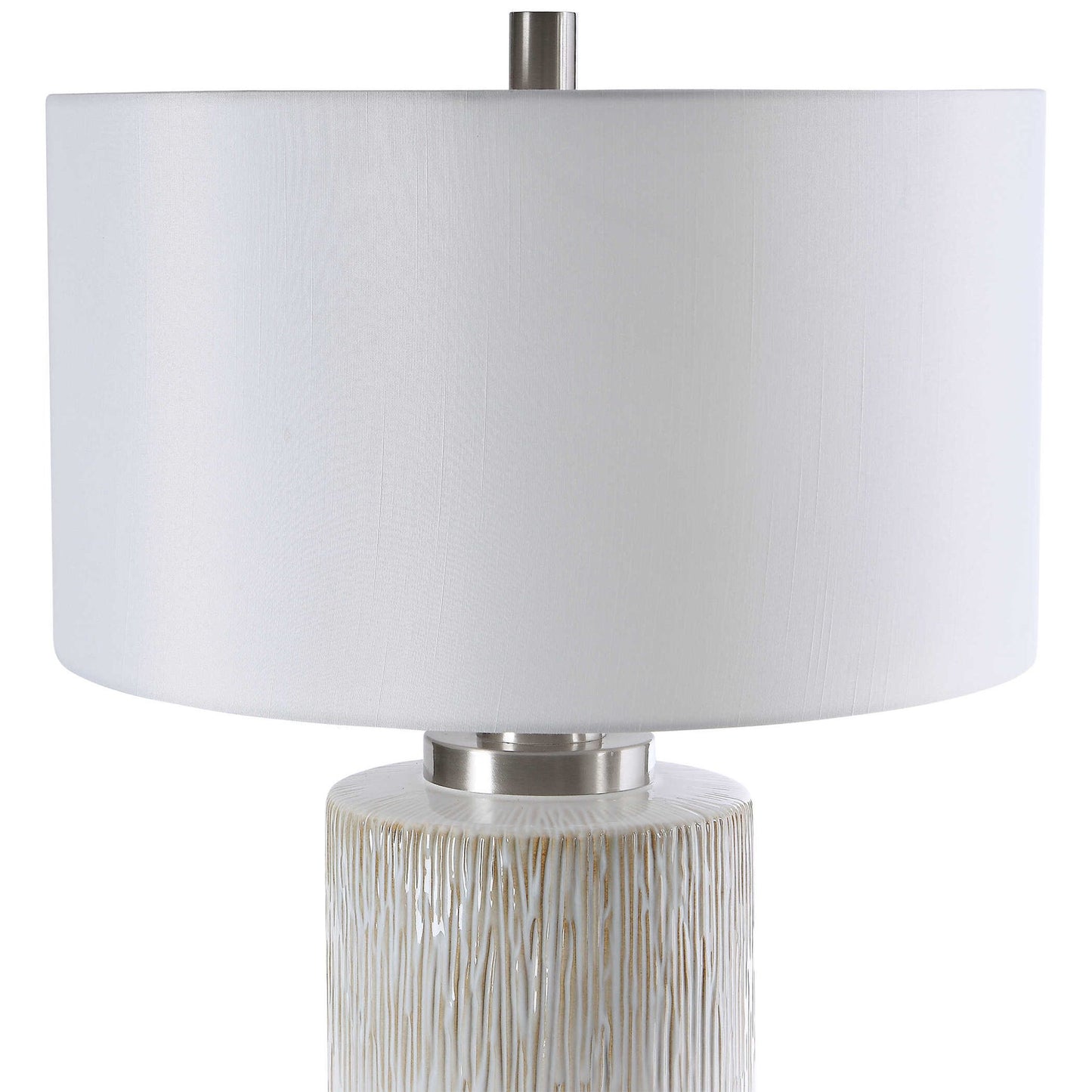 Georgios - Cylinder Table Lamp - White