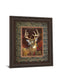 Deer Portrait Double Matted - Framed Print Wall Art - Red
