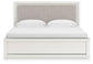 Zuraleus - Upholstered Panel Platform Bed With Roll Slats