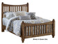 Maple Road - California King Slat Poster Bed With Slat Poster Footboard - Maple Syrup