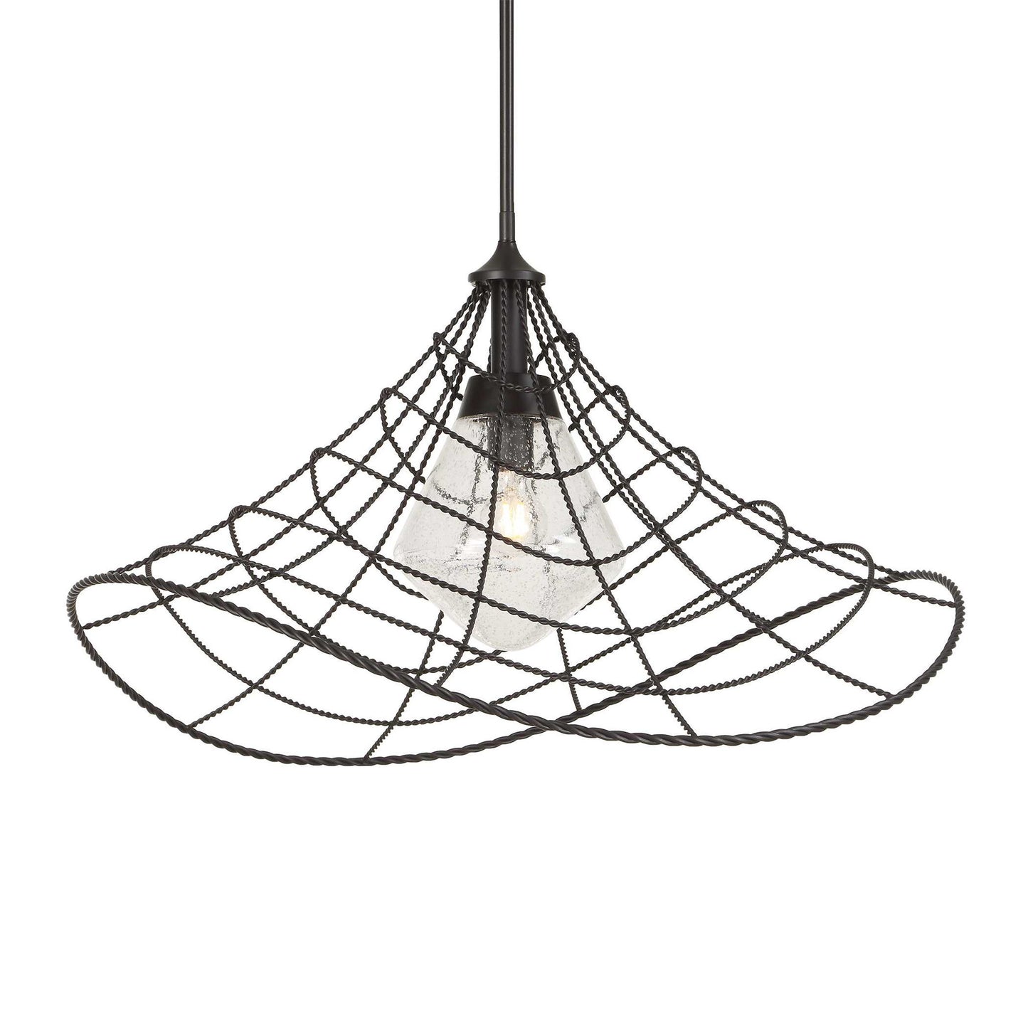 Whirlwind - 1 Light Indoor-Outdoor Pendant - Dark Bronze