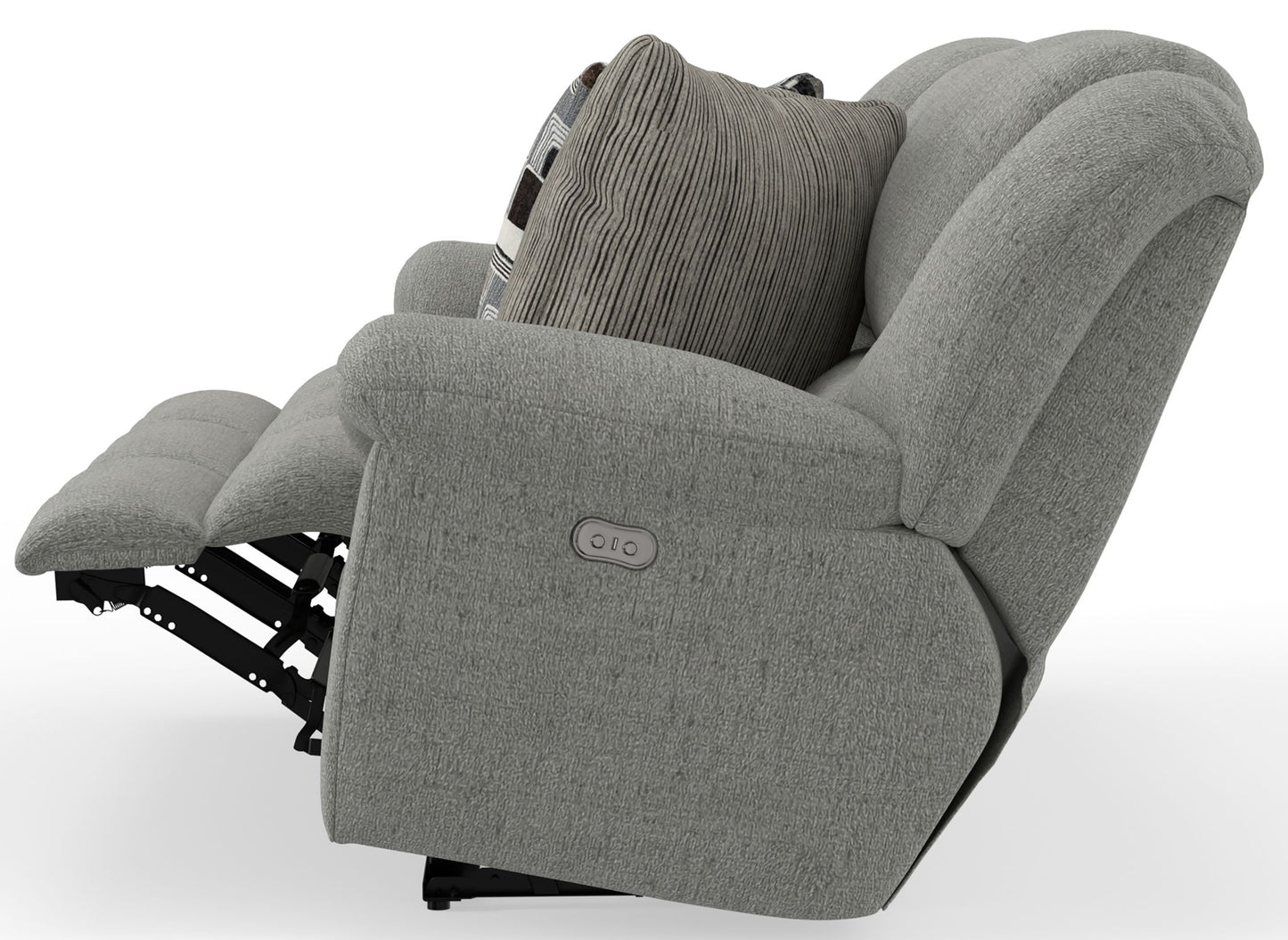 Trifecta - Sofa With 3 Recliners and Drop Down Table