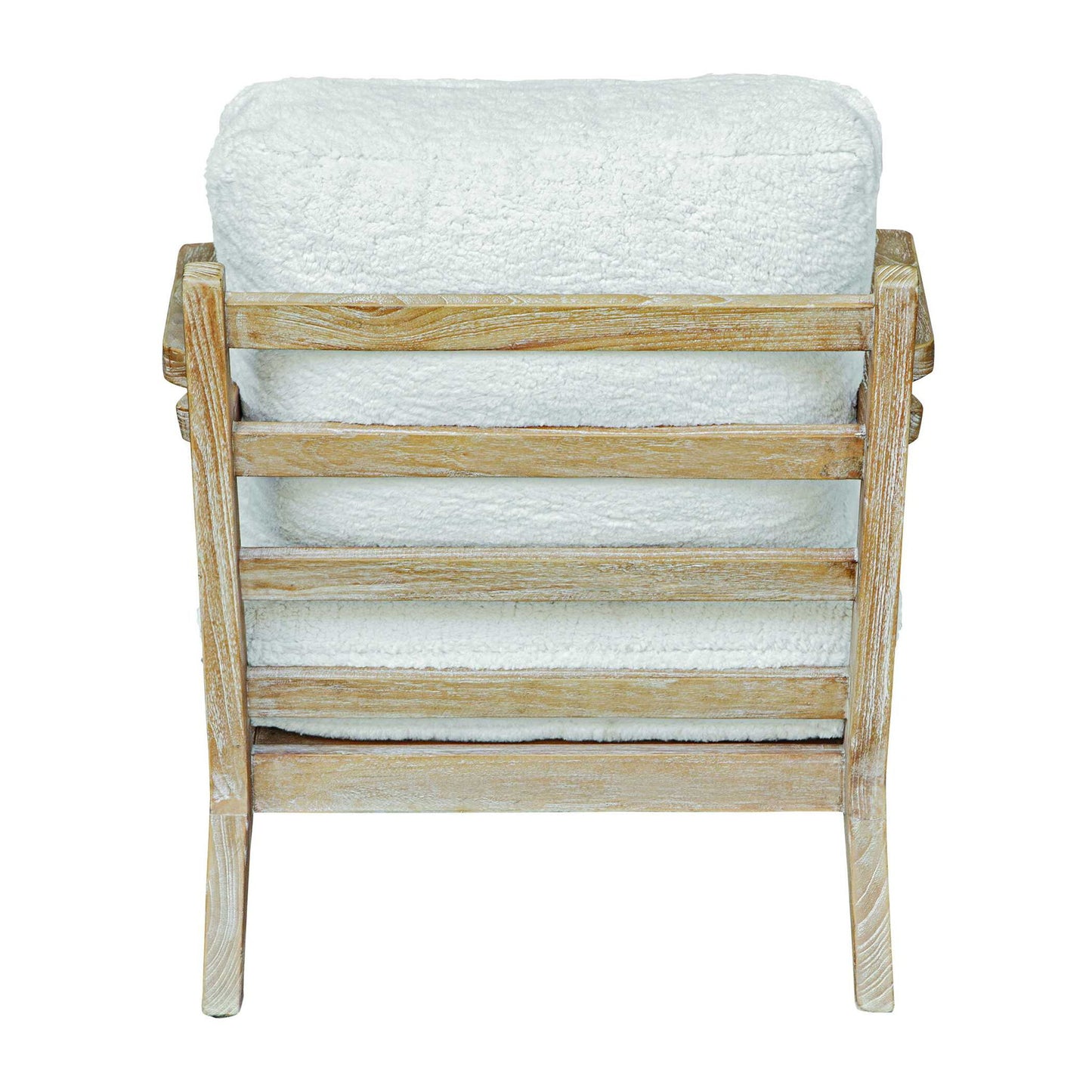 Laid - Back Sheepskin Accent Chair - White