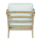 Laid - Back Sheepskin Accent Chair - White