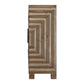 Layton - Geometric Console Cabinet - Light Brown