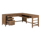 Shaker Lakes - L Shaped Desk Set - Harvest Brown