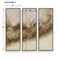 Smoke Break - Hand Painted Modern Art (Set of 3) - Black / Gray / Orange / Woodtone / Yellow