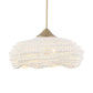 Biddeford - 5 Light Beaded Pendant - White