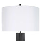 "Obsidian Glow" Metal Table Lamp (Set of 2) - Matte Black