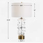 Aura - Clear Glass Table Lamp - White