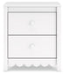 Hallityn - Two Drawer Night Stand - White