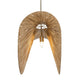 Bend - 1 Light Raffia Pendant - Light Brown