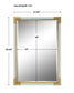 Malik - White & Gold Mirror