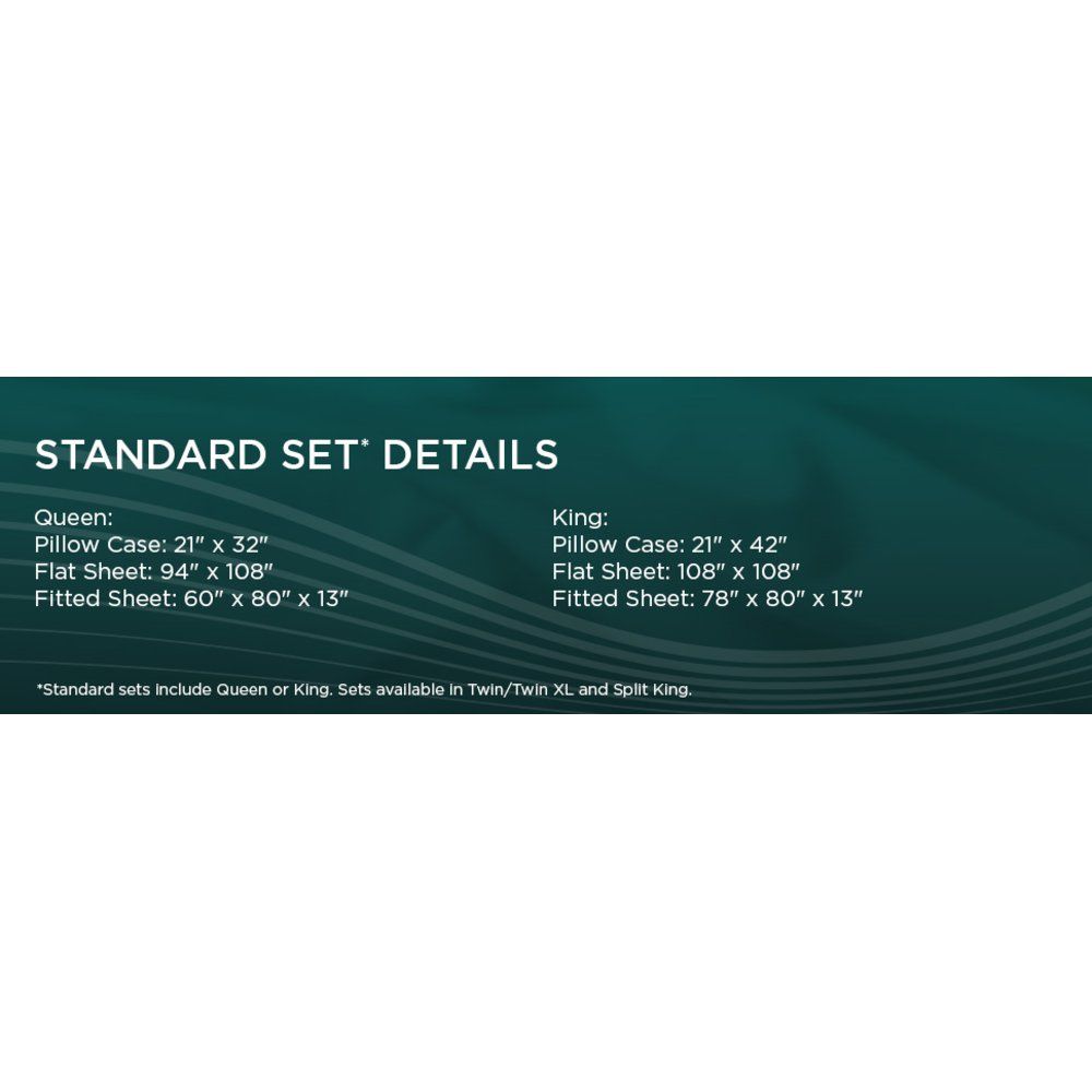 Tempur-Adapt - Tempur-Adapt Luxe Egyptian Cotton Sheets - Sleepy Blue