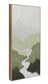 Verdant Passage I Hand-Painted Canvas In Frame - Black / Green