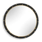Helia - Round Mirror - Black / Brass