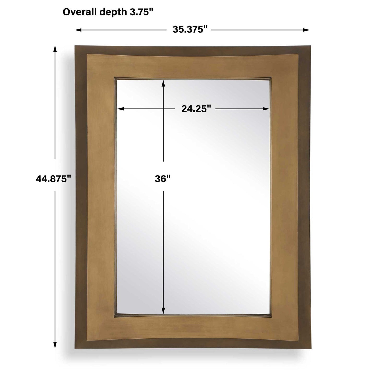 Around The Bend - Mirror - Golden Bronze