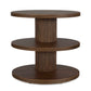 Top - Tier Oval Walnut Side Table - Woodtone