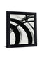 Ebony Arc - 28" x 34" Framed Wall Art - Dark Gray