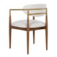 Moxie - Dining Arm Chair - Walnut / White
