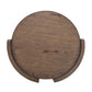 Lyra - End Table - Dark Brown / White