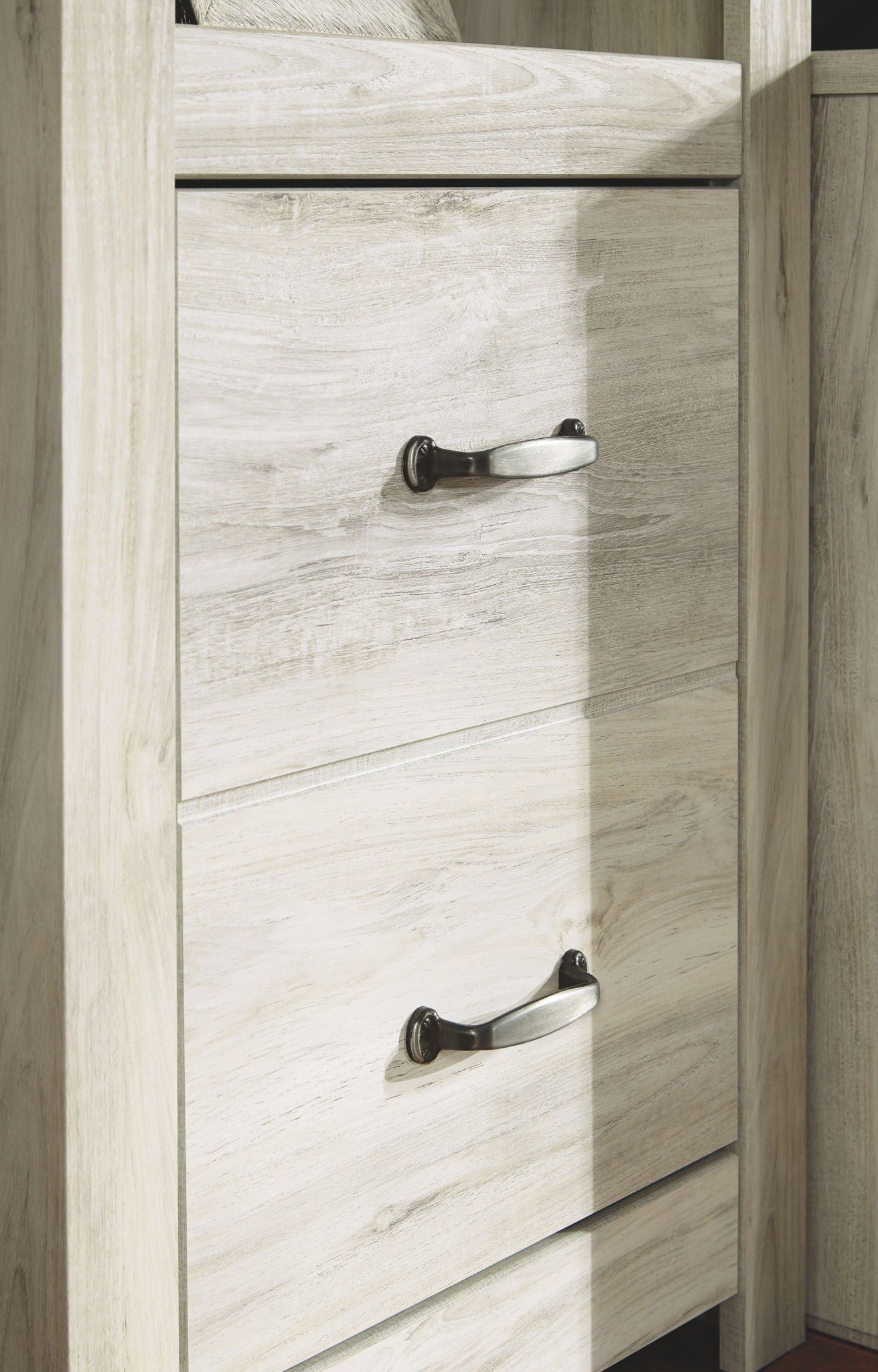 Bellaby - Entertainment Center - TV Stand With Faux Firebrick Fireplace Insert - Whitewash