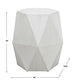 Volker - White Geometric Accent Table