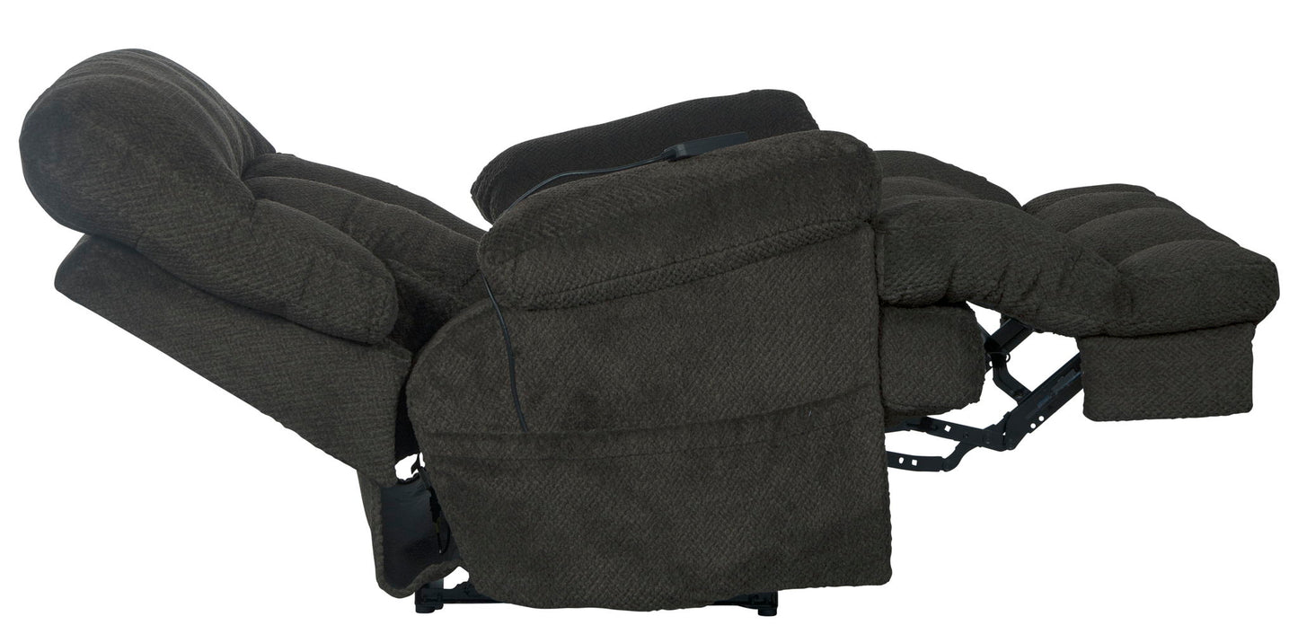 Sterling - Power Headrest/Lumbar Power Lay Flat Recliner With Heat & Massage