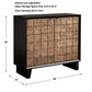Muestra - Wood Grain 2 Door Cabinet - Black / Woodtone