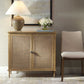 Coast - 2 Door Rattan Cabinet - Woodtone