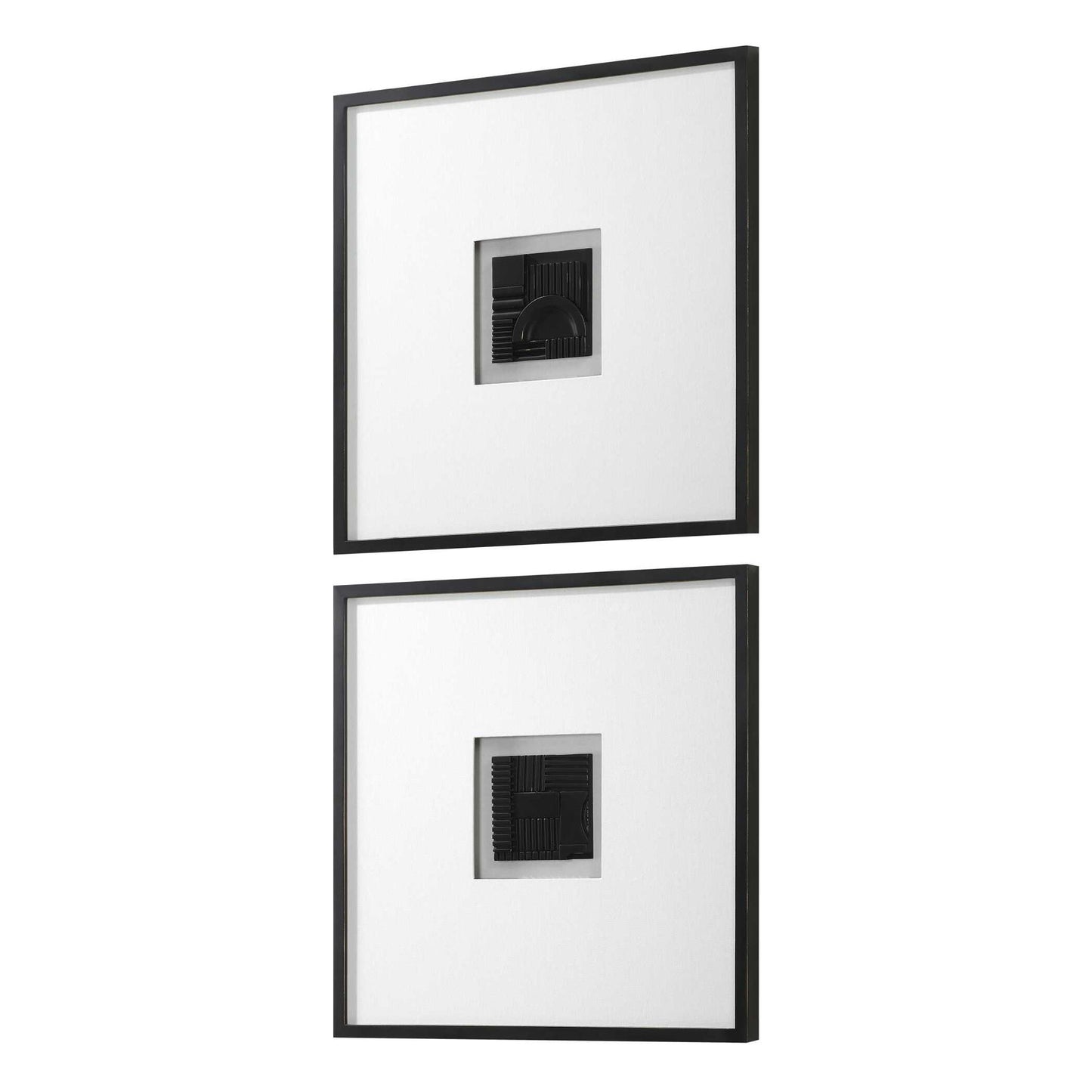 Origins - Shadow Boxes (Set of 2) - Black / White