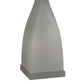 "Sage Elegance" Art Glass Table Lamp (Set of 2) - Frosted Sage Green / Frosted Crystal