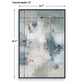 Blueprint - Hand Painted Modern Art - Black / Blue / Gold / Gray / Orange / White