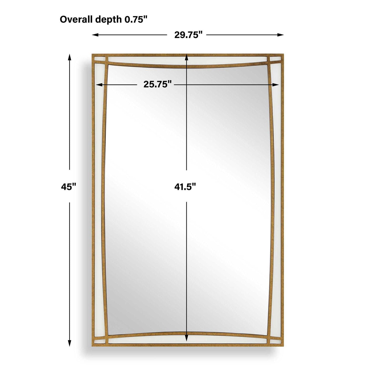 Florence - Mirror - Antique Gold
