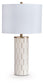 Faridworth - Poly Table Lamp - White / Gold Finish
