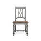 Plymouth - Dining Chair (Set of 2) - Gray / Dark Brown