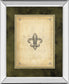 Fleur Di Lies II By Alexey Paviuts - Mirror Framed Print Wall Art - Beige