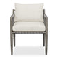 Borneo - Outdoor Dining Chair - White / Dark Gray