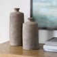 Terrene - Clay Vases (Set of 2) - Brown