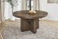 Athens - Round Dining Table - Chocolate Brown