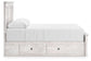 Makidern - Panel Storage Bed With Under Bed Storage Unit