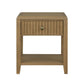 Reed - Chairside Table - Driftwood Oak