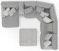 Abraxas - 6 Piece Power Reclining Sectional With Lay-Back Chaise, 2 Reclining Seats, And Included Cocktail Ottoman (LSF Chaise) - Moonstruck