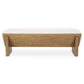 Wedged - Ivory Fabric Bench