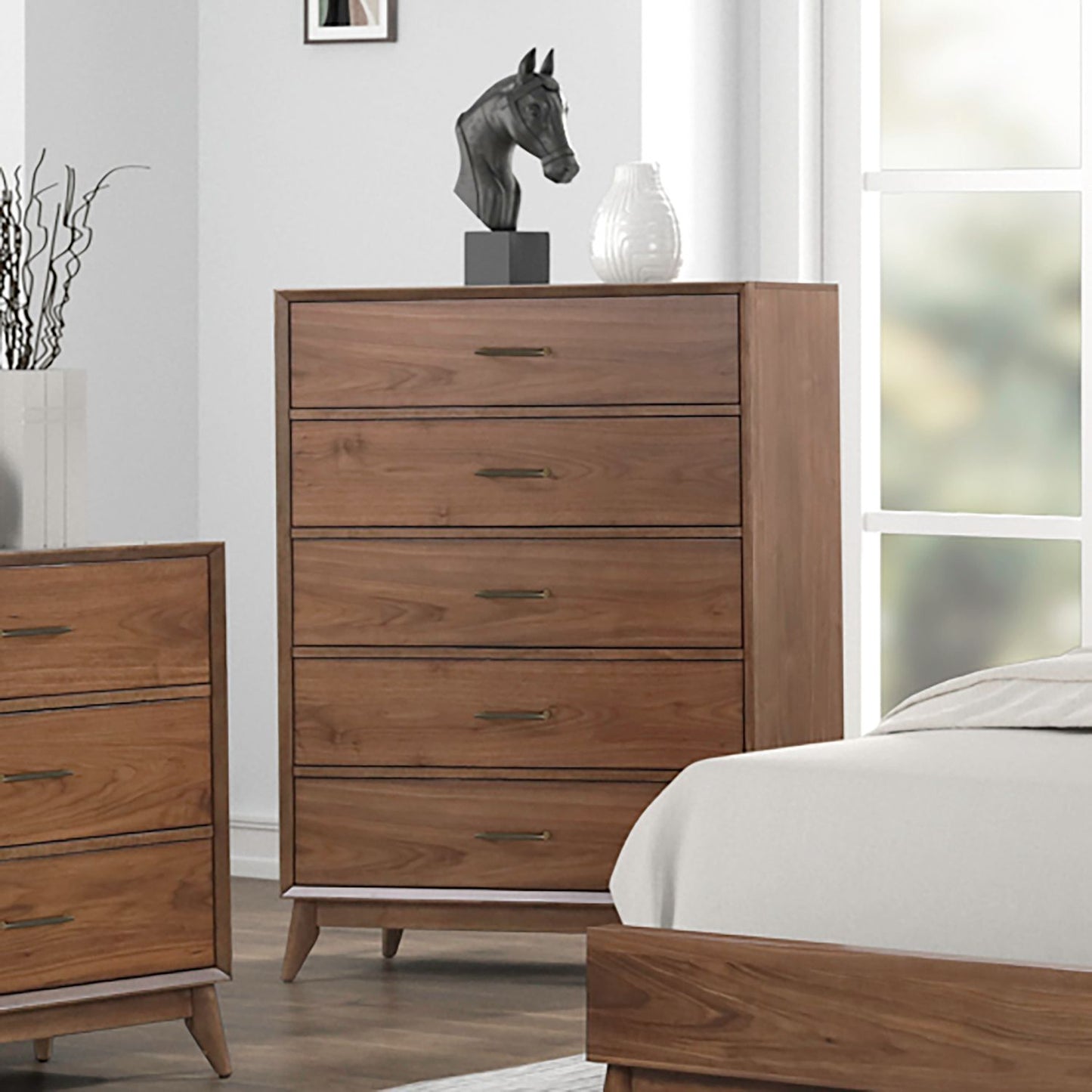 Century Modern - 6 Drawer Dresser - Light Brown